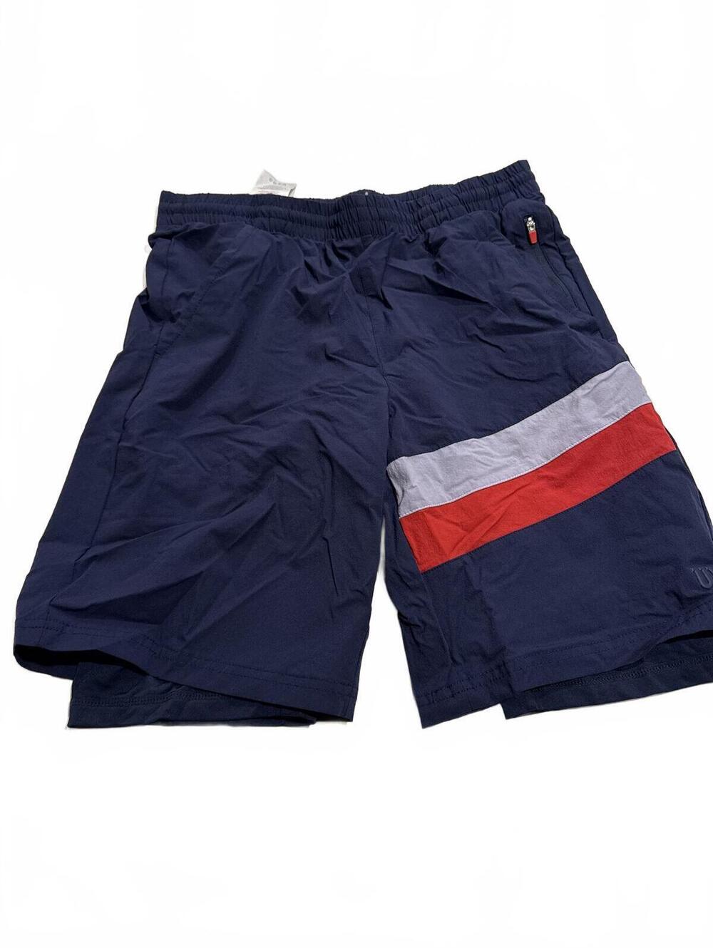 Wilson Navy Woven Track Shorts - Boys XL